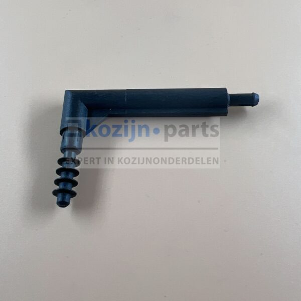 RENSON bocht 60mm zwart voor stangbediening