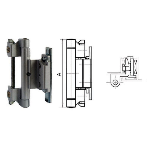 NOTTER AL2000 klemscharnier 125mm EV1, SBD 4,2