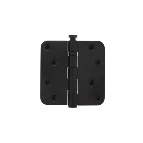 INTERSTEEL kogellagerscharnier 89x89x2,5mm zwart afgerond