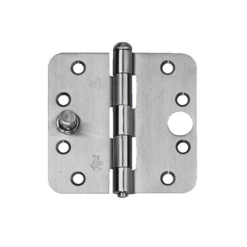 BSW ongelagerd scharnier 89x89x2,5mm RVS afgerond SKG***