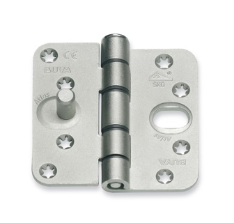 BUVA gelagerd scharnier R 89x89x3mm gegalv.afgerond  SKG***