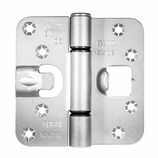 BUVA gelagerd scharnier L 89x89x3mm gegalv. afgerond  SKG***