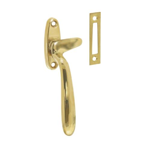 INTERSTEEL Dudok raamboom LS messing gelakt met sluitplaat