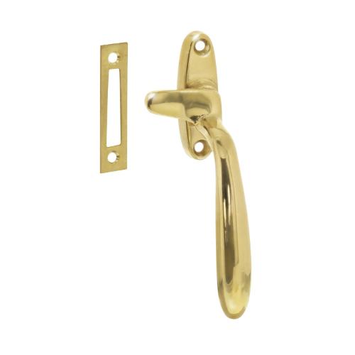 INTERSTEEL Dudok raamboom RS messing gelakt met sluitplaat