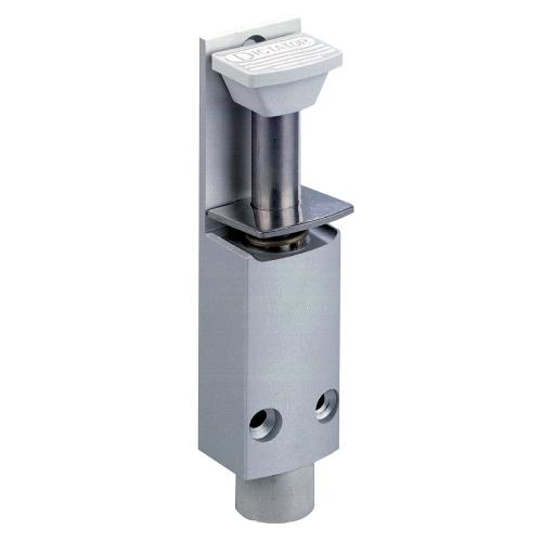 DICTATOR ZE25 deurvastzetter zilver van aluminium