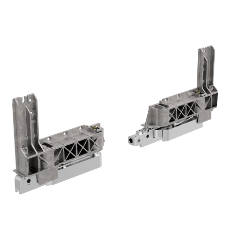 GU 966/200 PSK loopwagenset 200kg rechts voor 43mm rail