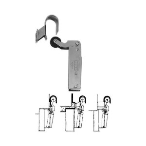 DICTATOR 50N deuropvanger nikkel 1000 met haak 1011