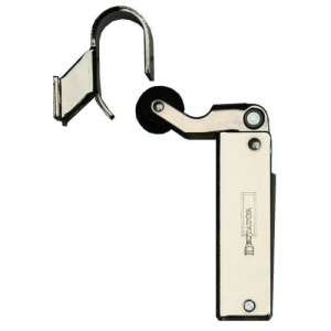 DICTATOR 50N deuropvanger nikkel hydraulisch met haak 1009