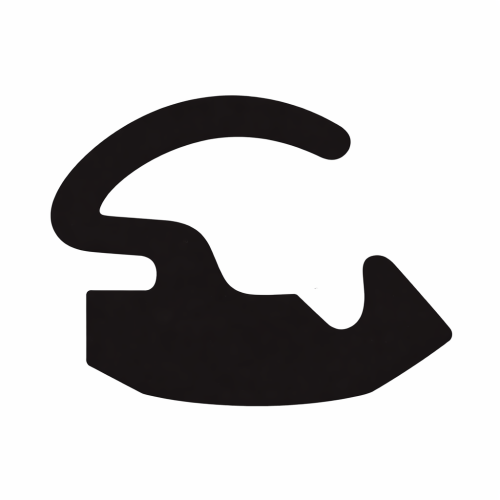 Aluminium profiel afdichting 2112 rubber voor aluminium kozijnen en deuren.